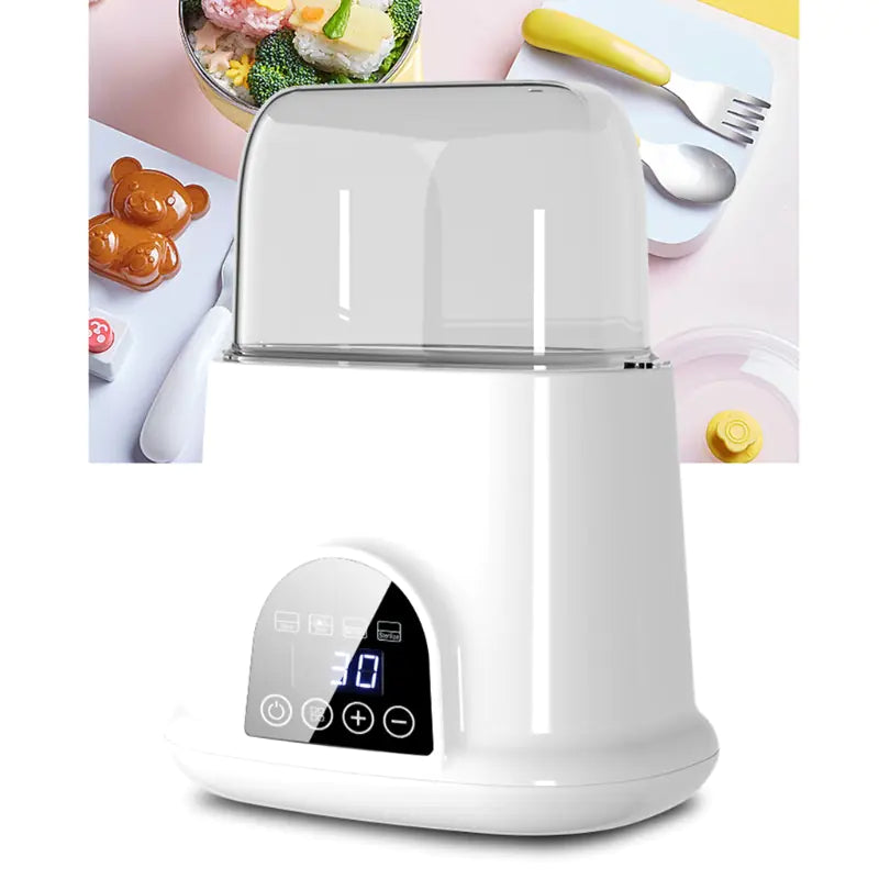 4-in-1 Baby Bottle Warmer & Sterilizer with Smart Thermostat – Milk Heater, Food Warmer & Defroster