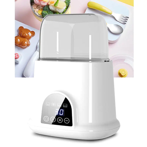 4-in-1 Baby Bottle Warmer & Sterilizer with Smart Thermostat – Milk Heater, Food Warmer & Defroster