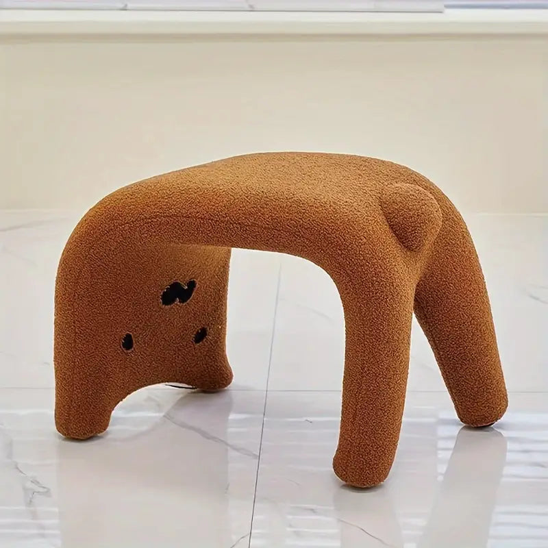 Cozy Wool-Made Cat Ottoman-1
