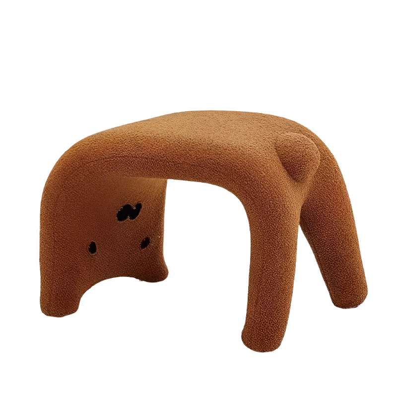 Cozy Wool-Made Cat Ottoman-0