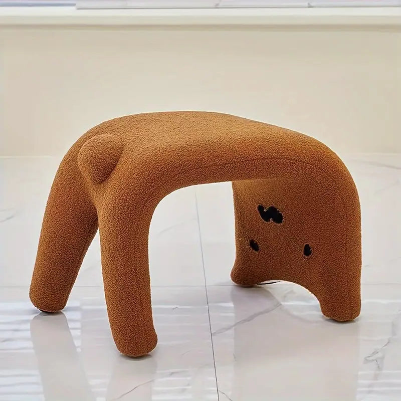 Cozy Wool-Made Cat Ottoman-2