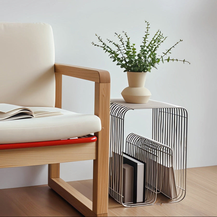 Minimalist Metal Magazine Rack-1