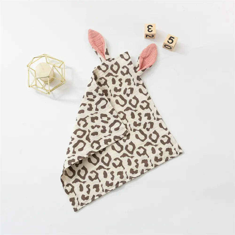 Baby Rabbit Ears Cotton Sleep Towel and Hug Blanket