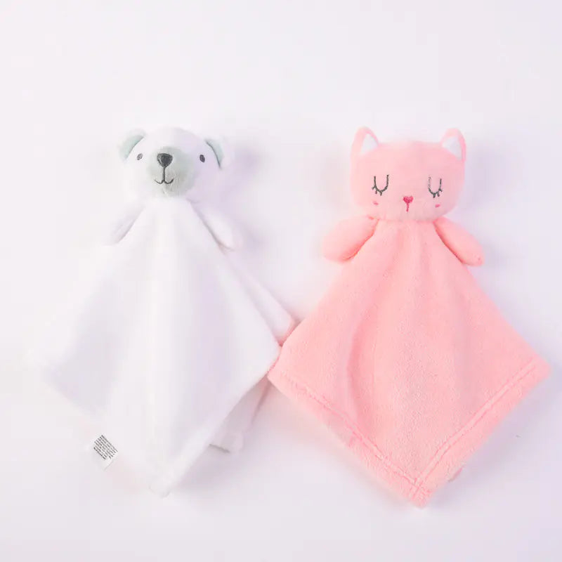 Coral Fleece Baby Comfort Blanket and Sleep Toy